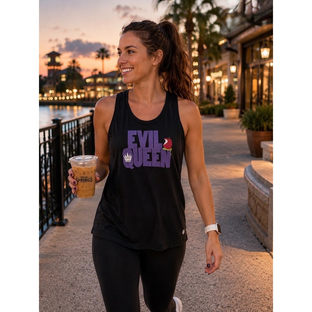Raw Threads Evil Queen Tank Top Large runDisney Villains Bamboo Blend L